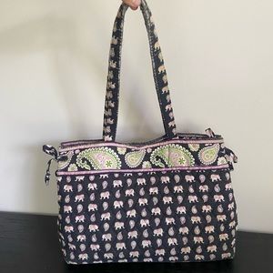 Vera Bradley Pink Elephant Medium Tote